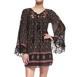 Free People boho lace back dress